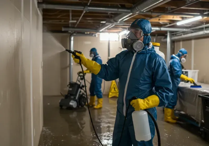 Basement Sanitization and Antimicrobial Treatment process in Cincinnati, OH