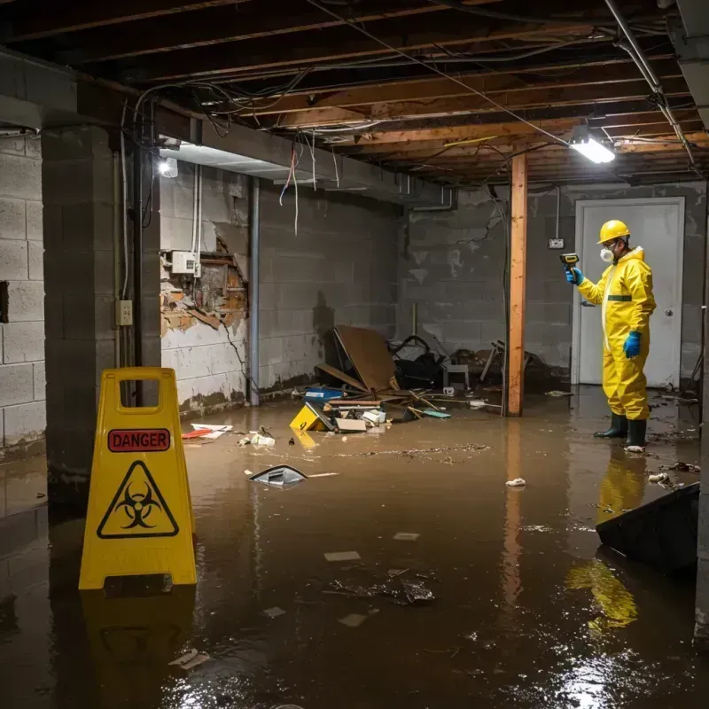 Flooded Basement Electrical Hazard in Cincinnati, OH Property